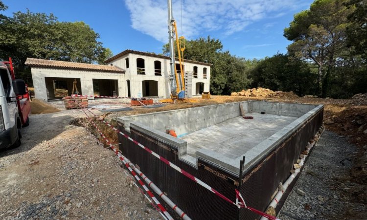 Réalisation de la piscine